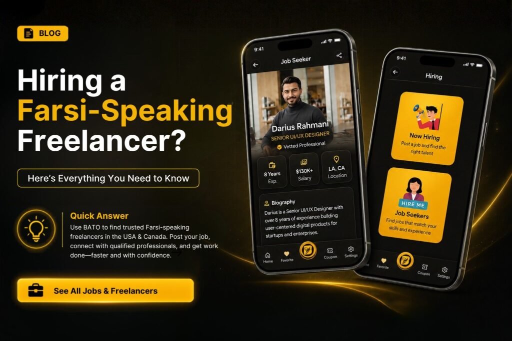 Farsi-Speaking Freelancer, Find Job and hire Freelancer