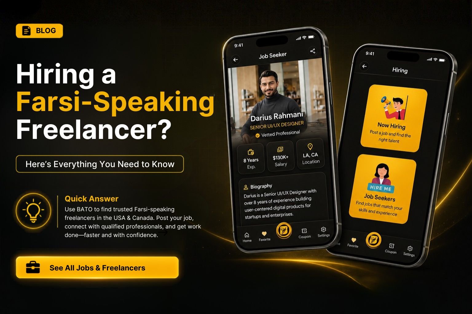 Farsi-Speaking Freelancer, Find Job and hire Freelancer