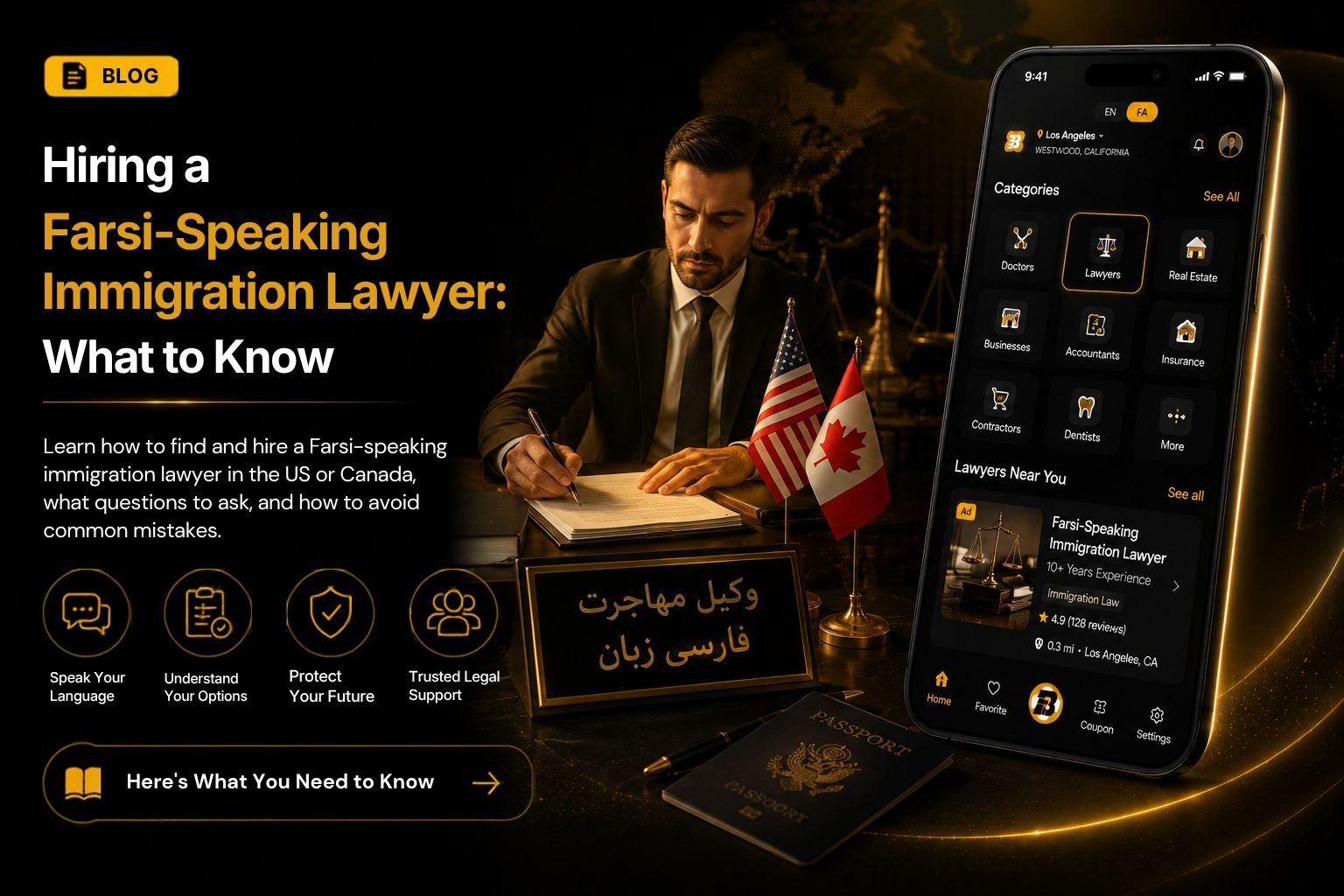 Hiring an Immigration Lawyer Who Speaks Farsi